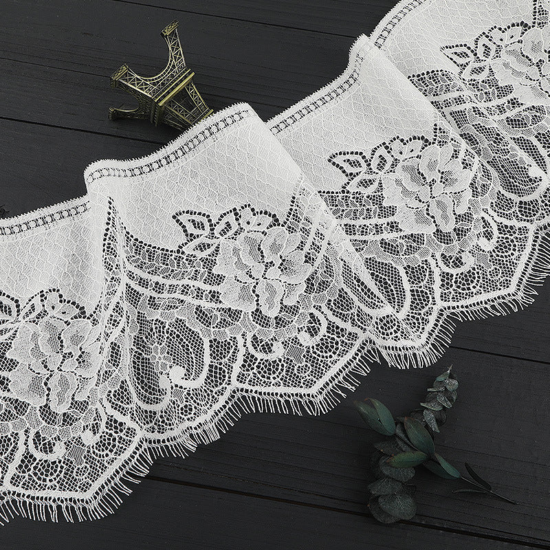 FREEDOMBEAUTY | [no- stretch] New eyelash lace, unilateral non-elastic hollow lace edge, clothing home textile exquisite lace lace accessories in stock
