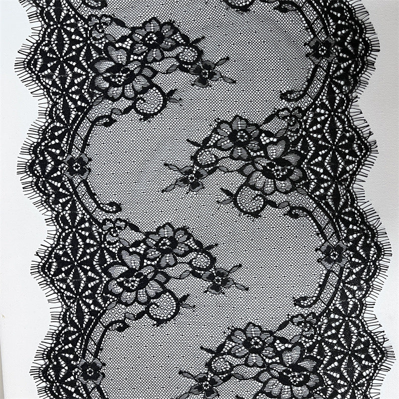 FREEDOMBEAUTY | Factory direct sales, spot triangular edge 26cm eyelash lace fabric, French retro handmade DIY tablecloth