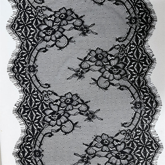 FREEDOMBEAUTY | Factory direct sales, spot triangular edge 26cm eyelash lace fabric, French retro handmade DIY tablecloth