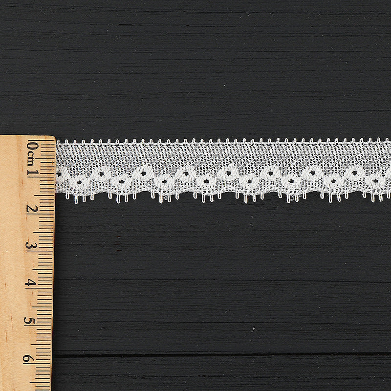 FREEDOMBEAUTY | [stretch] 1cm lace small lace, hollow elastic lace edge, neckline cuffs Lolita lace accessories, spot