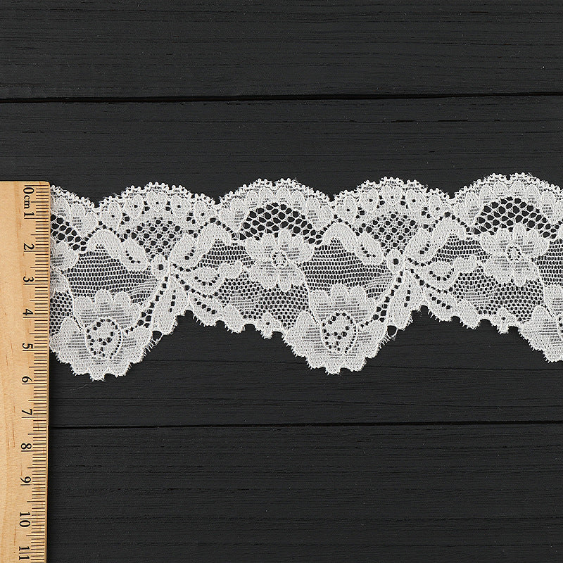 FREEDOMBEAUTY | [stretch] 7cm lace lace, nylon silk unilateral elastic lace edge, wedding dress lace accessories, spot