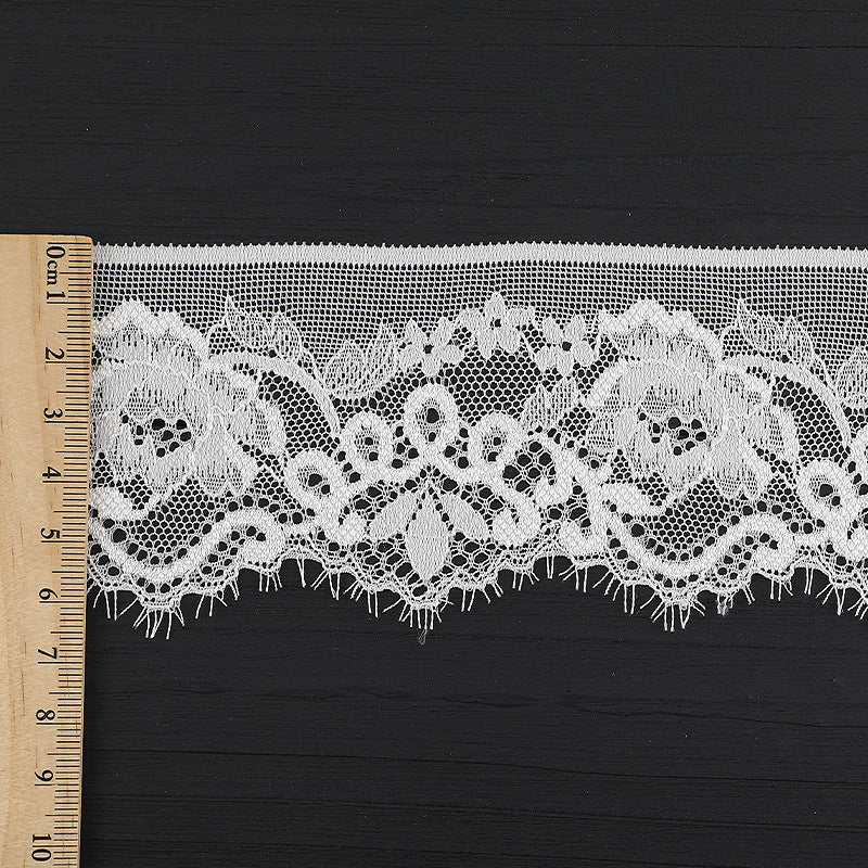 FREEDOMBEAUTY | [stretch] 6cm unilateral lace edge, warp knitted elastic lace edge, fashion wedding dress lace accessories, spot