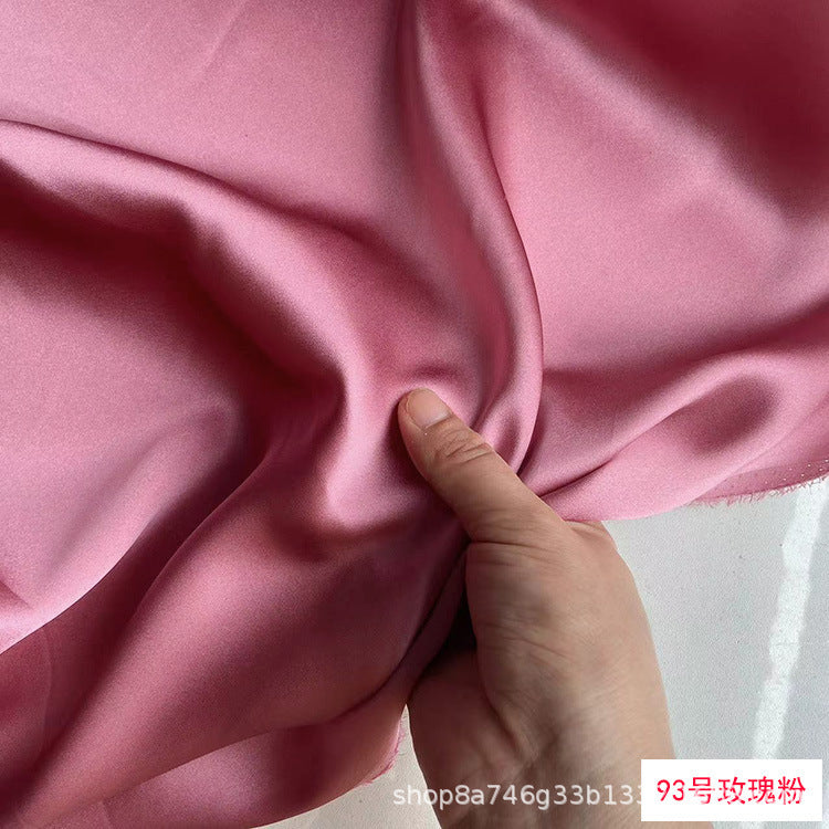 FREEDOMBEAUTY | 114 m width 16 mmi silk plain crepe satin clothing fabric 100 mulberry silk dress hair band eye mask fabric multi-color