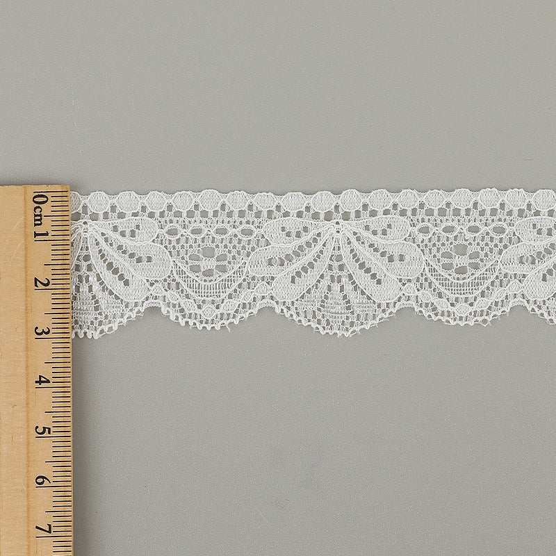 FREEDOMBEAUTY | [stretch] 3cm lace small lace, elastic hollow lace edge, neckline cuffs small fresh lace lace accessories, spot