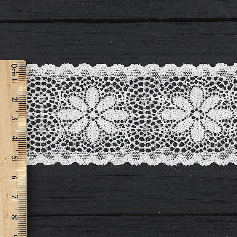 FREEDOMBEAUTY | [stretch] 5.5cm elastic lace, unilateral hollow lace, small fresh home textile clothing lace accessories