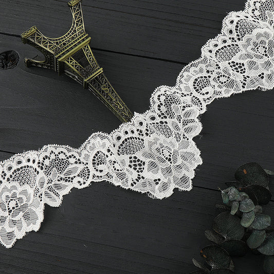 FREEDOMBEAUTY | [laser-cut lace] New lace lace, laser nylon lace edge, home textile clothing elastic lace accessories, in stock