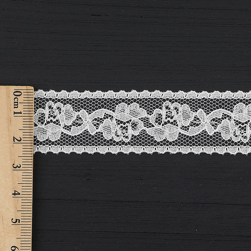 FREEDOMBEAUTY | [no- stretch] 2cm bilateral lace, nylon silk elastic lace edge, Lolita skirt lace accessories, in stock