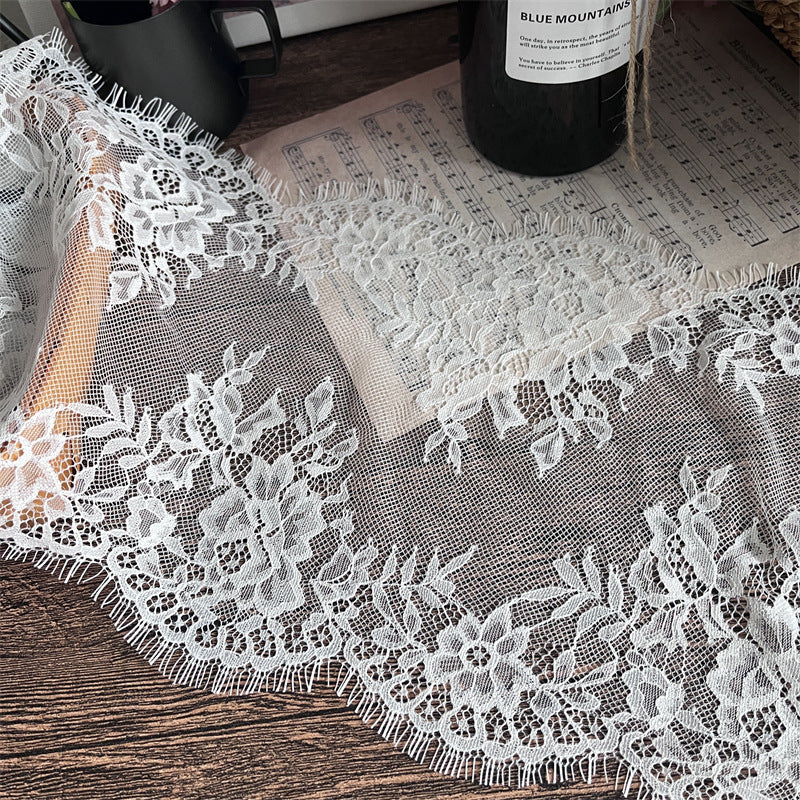 FREEDOMBEAUTY | Factory direct sales, spot fast hair French retro elegant 25CM eyelash lace lace accessories, handmade DIY