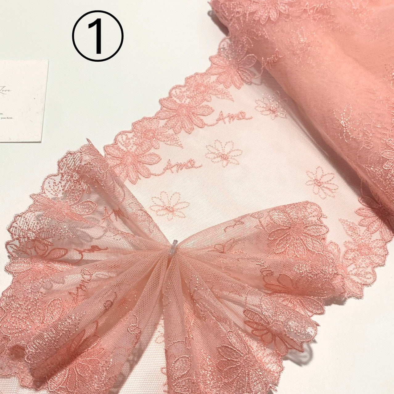 FREEDOMBEAUTY | Spot exquisite daisy embroidered mesh lace accessories decorative design DIY clothing