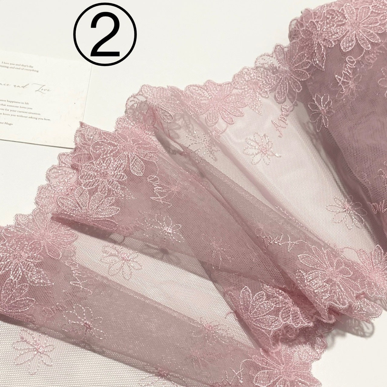 FREEDOMBEAUTY | Spot exquisite daisy embroidered mesh lace accessories decorative design DIY clothing