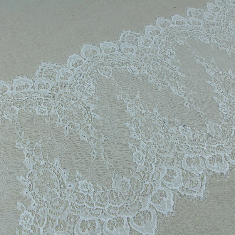 FREEDOMBEAUTY | 38cm Spot lace lace clothing accessories, eyelash lace, lace fabric, knitted non-elastic lace fabric