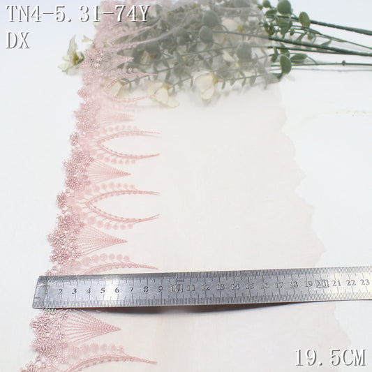 FREEDOMBEAUTY | [1Pack] Color mesh European exquisite water-soluble lace embroidery, Lolita dress handmade lace accessories