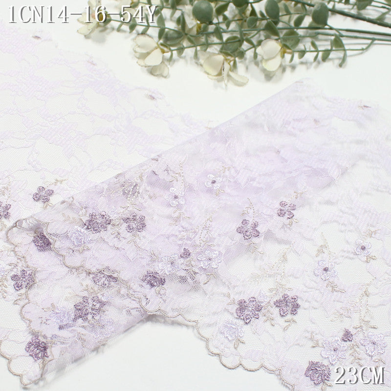 FREEDOMBEAUTY |  French pastoral lace mesh exquisite flower cluster embroidery lace, wedding dress skirt lace accessories