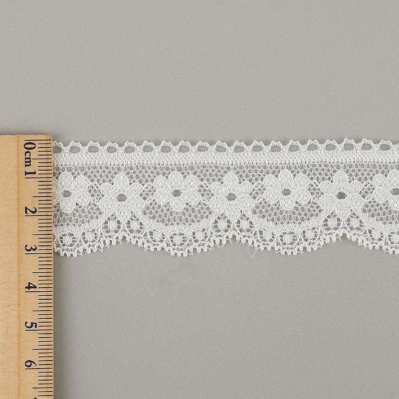 FREEDOMBEAUTY | [stretch] 3cm lace small lace, elastic hollow lace edge, neckline cuffs small fresh lace lace accessories, spot