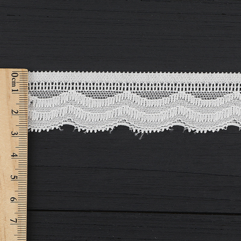 FREEDOMBEAUTY | [stretch] 3cm elastic lace lace accessories, white nylon lace edge, wedding dress exquisite lace edge, spot