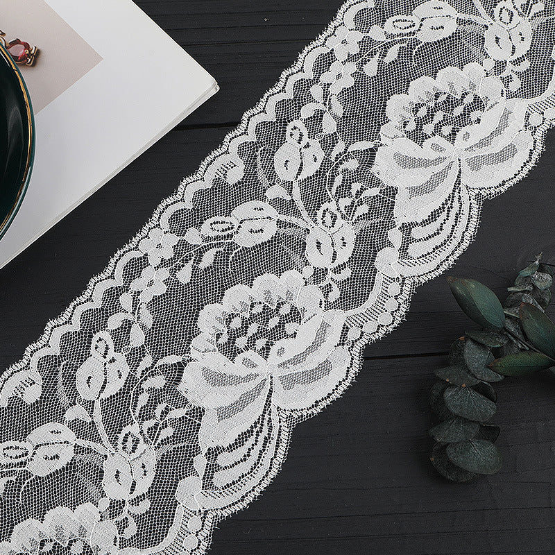 FREEDOMBEAUTY | [no- stretch] 10cm unilateral lace, non-elastic nylon lace, wedding underwear lace accessories, spot
