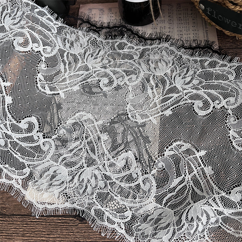 FREEDOMBEAUTY | Factory direct sales, spot fast hair French elegant 35CM eyelash lace lace fabric, handmade DIY tablecloth