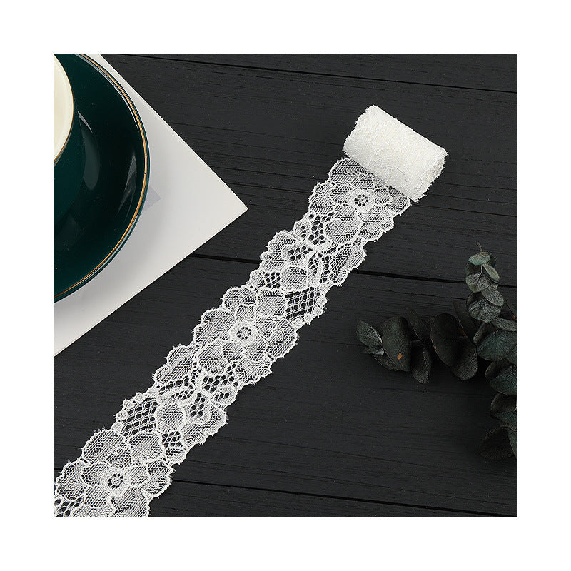 FREEDOMBEAUTY | [stretch] 4cm new lace edge, non-elastic hollow lace edge, home textile clothing small fresh lace accessories, in stock