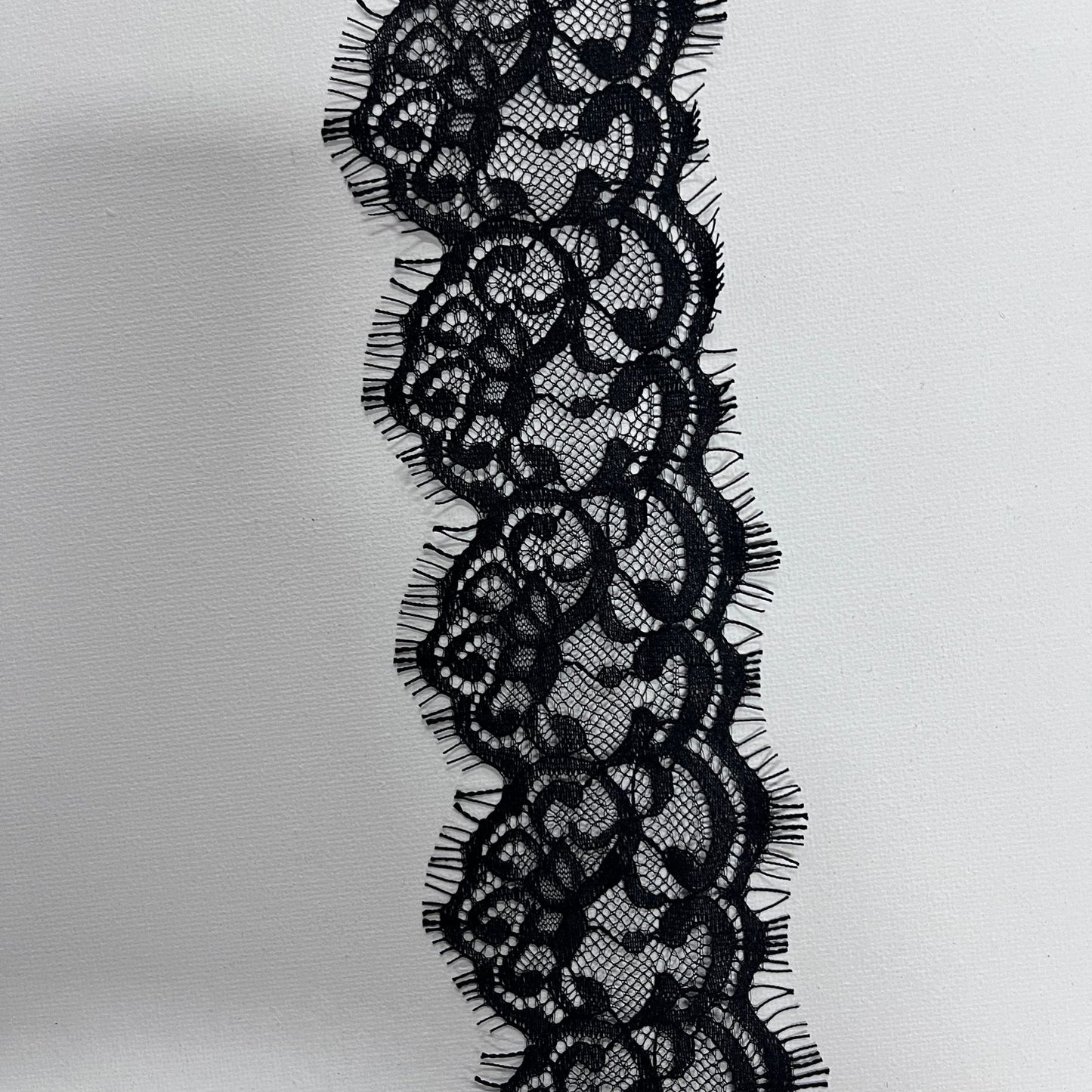 FREEDOMBEAUTY | Factory direct 8cm lace webbing decorative jewelry DIY handmade material cloth belt black and white clothing accessories