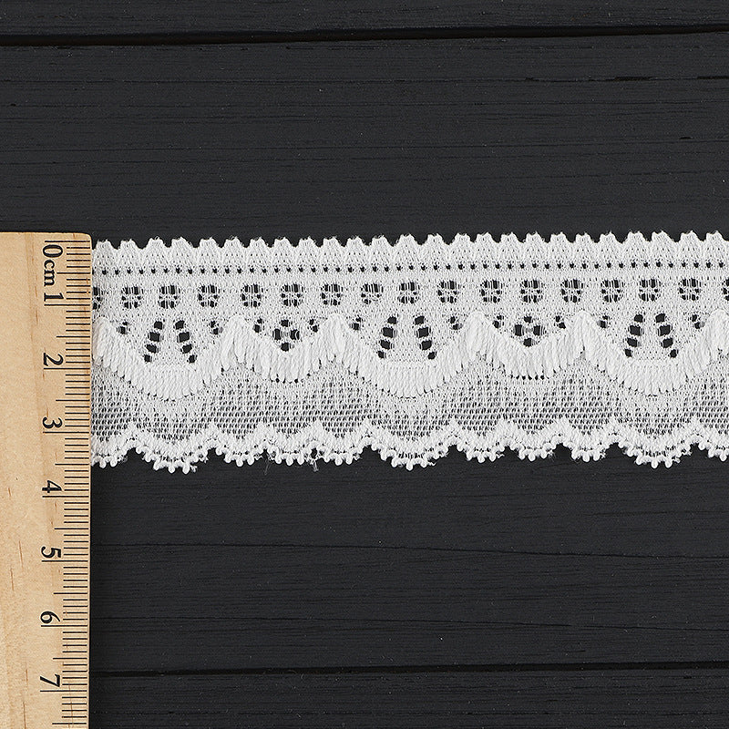FREEDOMBEAUTY | [stretch] 3cm elastic lace lace accessories, white nylon lace edge, wedding dress exquisite lace edge, spot