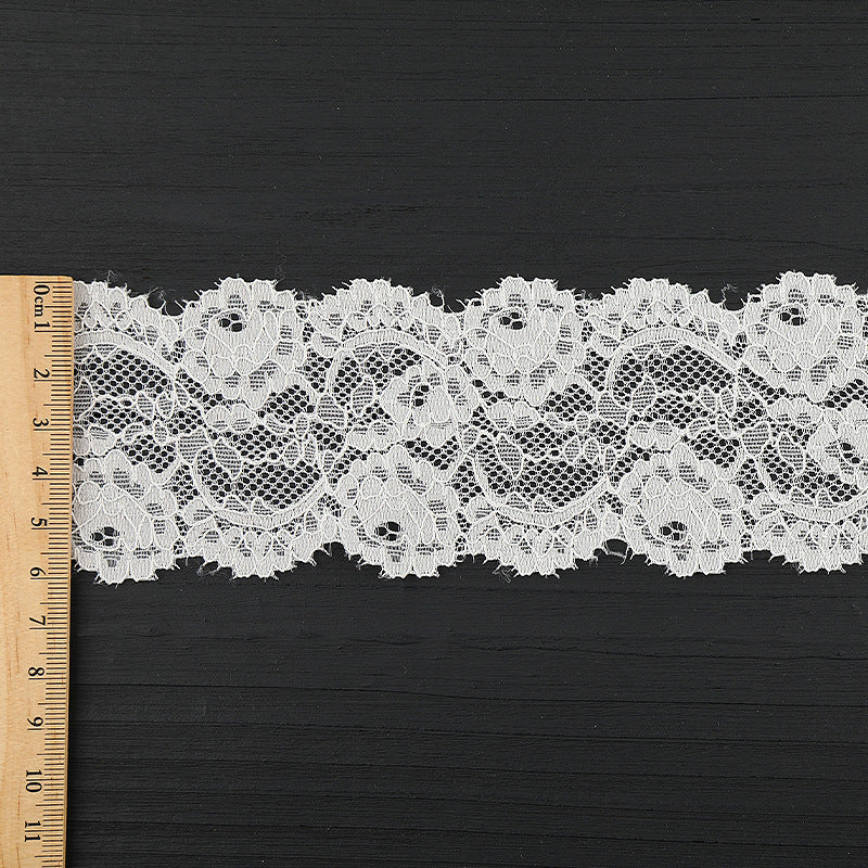 FREEDOMBEAUTY | [ stretch] 6cm bilateral lace, nylon wavy lace, home textile clothing exquisite lace accessories