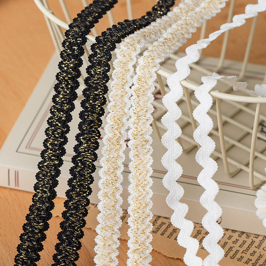 FREEDOMBEAUTY | Factory Direct 1.0/0 Elastic Bending Elastic Band White Gold Black Gold Pure White Spot Children's Women's Sling