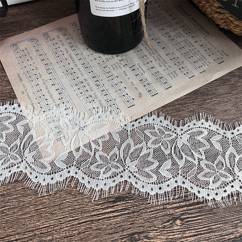 FREEDOMBEAUTY | Factory direct sales, spot 10cm arc pattern eyelash lace, French retro handmade DIY
