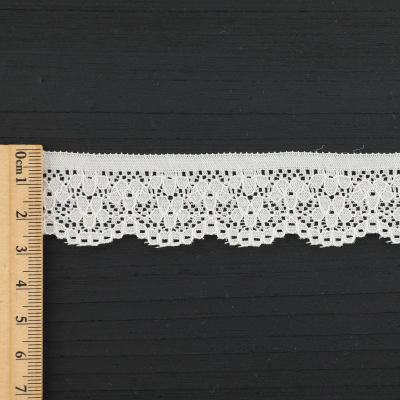 FREEDOMBEAUTY | [stretch] 2cm lace lace accessories, warp knitted elastic lace edge, home textile children's clothing lace lace accessories, factory spot