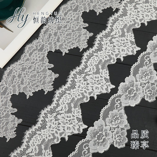 FREEDOMBEAUTY | [laser-cut lace] Nylon silk lace, laser elastic lace edge, home textile Lolita new lace accessories in stock