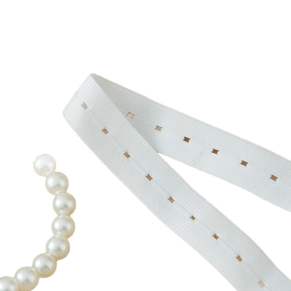 FREEDOMBEAUTY | Factory Direct 1.5/2 Elastic Nylon Button Strap DIY Maternity Children's Clothing Adjustment Elastic Strap