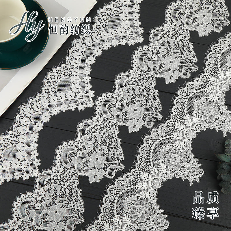FREEDOMBEAUTY | [laser-cut lace] Laser lace, white stretch lace edge, home textile Lolita exquisite lace accessories, in stock