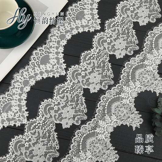 FREEDOMBEAUTY | [laser-cut lace] Laser lace, white stretch lace edge, home textile Lolita exquisite lace accessories, in stock