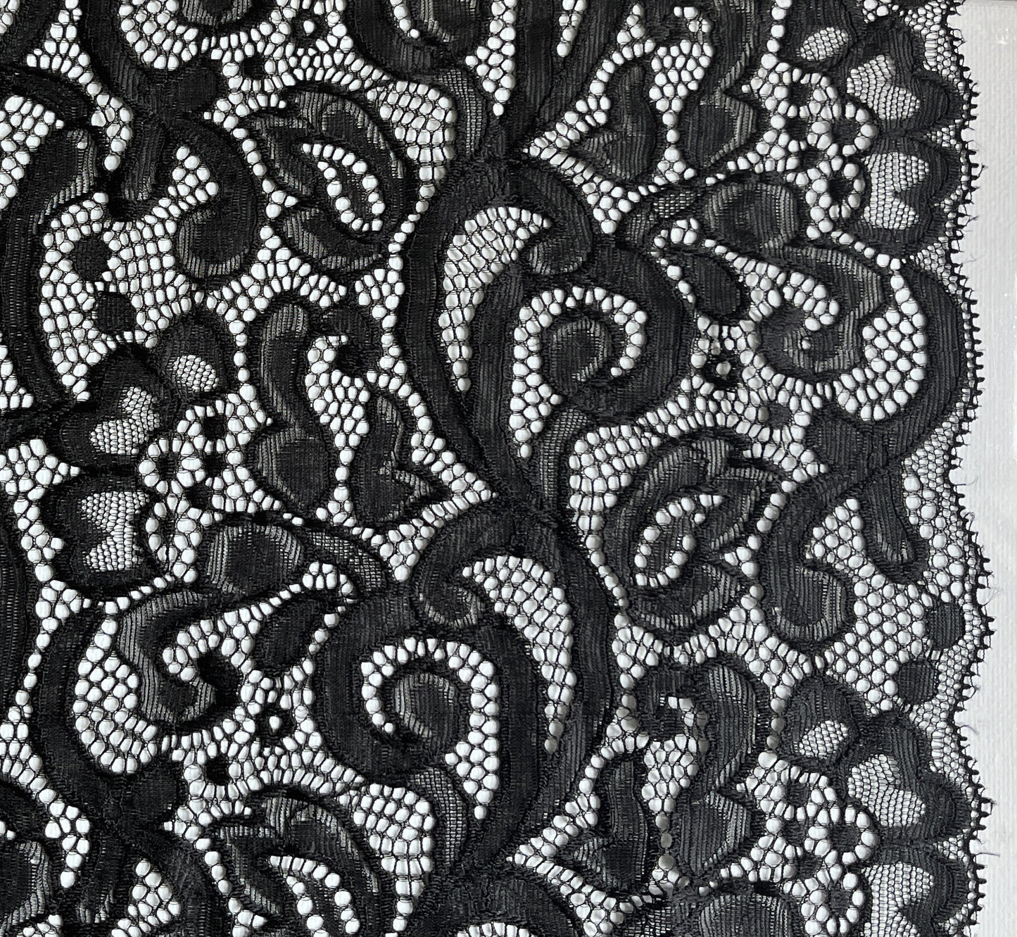 FREEDOMBEAUTY | 52cm new hollow elastic rose spot underwear homewear wedding dress fabric lace fabric, dress dly