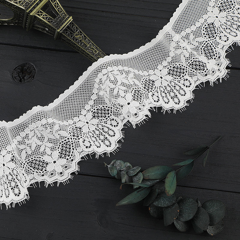 FREEDOMBEAUTY | [stretch] 6cm unilateral lace lace, warp knitted elastic lace edge, wedding underwear size lace accessories, spot