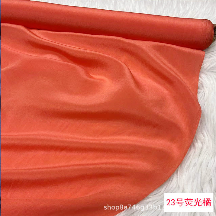 FREEDOMBEAUTY | 16 mmi solid color silk crepe fabric, matte mulberry silk crepe shirt dress lined with silk fabric