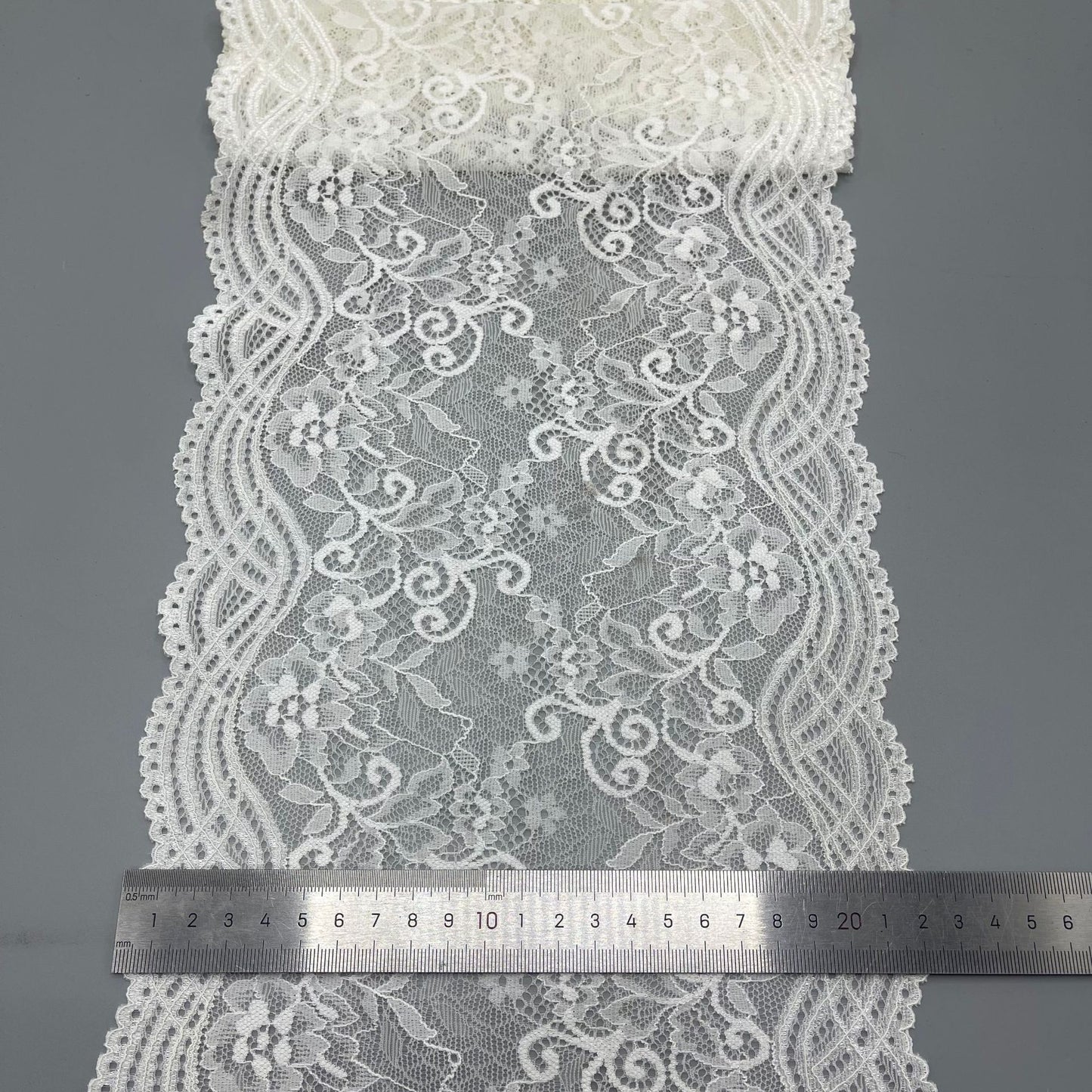 freedombeauty|22CM In-Stock High-Quality Elastic Lace Trim Suitable for Various Scenes Processing