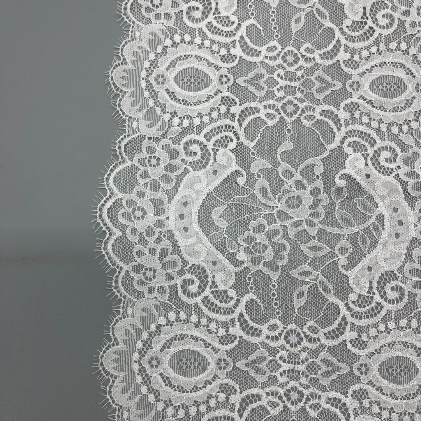 freedombeauty|20CM Elastic Eyelash French Nylon Lace Trim Elastic Lace Trim Wedding Dress, Underwear, Gloves, Socks