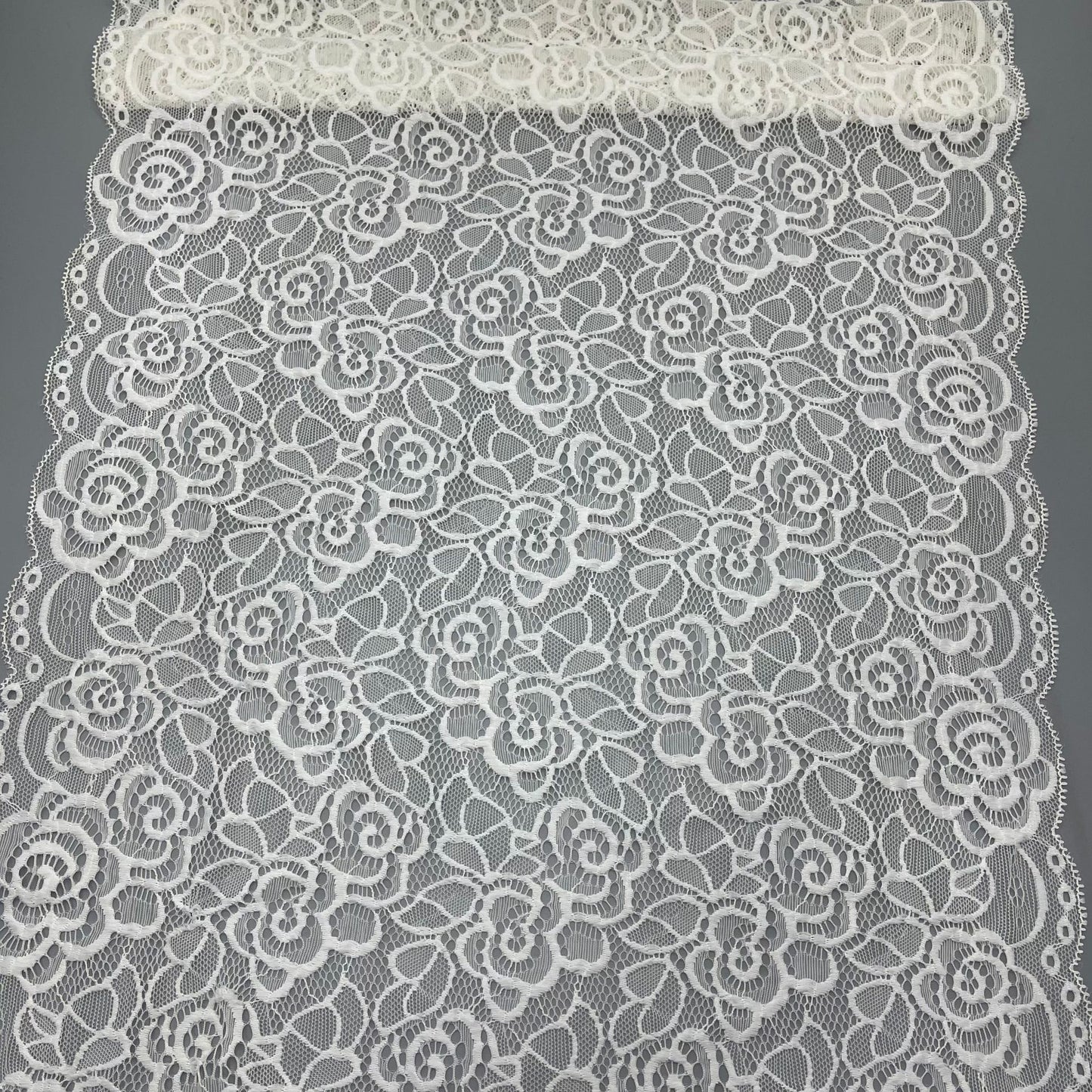 freedombeauty|42CM In Stock Supply Non-Elastic Lace Wide Trim DIY Wedding Dress Car Doll Trim