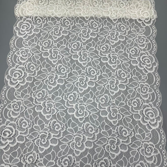 freedombeauty|42CM In Stock Supply Non-Elastic Lace Wide Trim DIY Wedding Dress Car Doll Trim