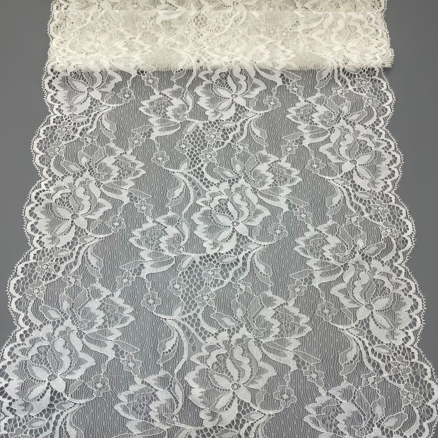 freedombeauty|30CM Underwear Skirt Hollow Lace Nylon White Elastic Lace Trim Wedding Dress Accessories