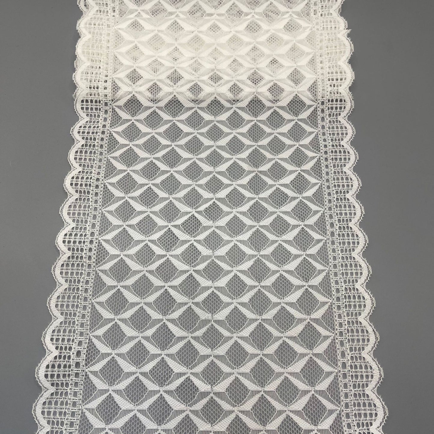 freedombeauty|21CM Wedding Dress Special Accessories White Elastic Hollow Lace Trim Nylon Handmade