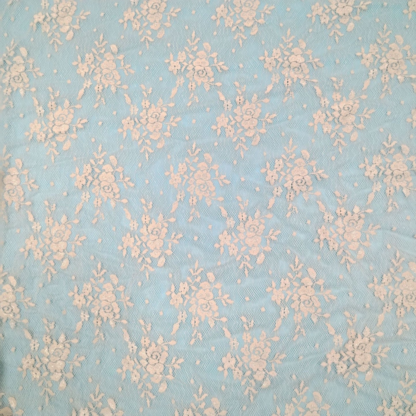 freedombeauty|Hot Selling Nylon Small Flower Lace Fabric Base Women's Sleepwear Dress Lace Fabric Fashion Lace