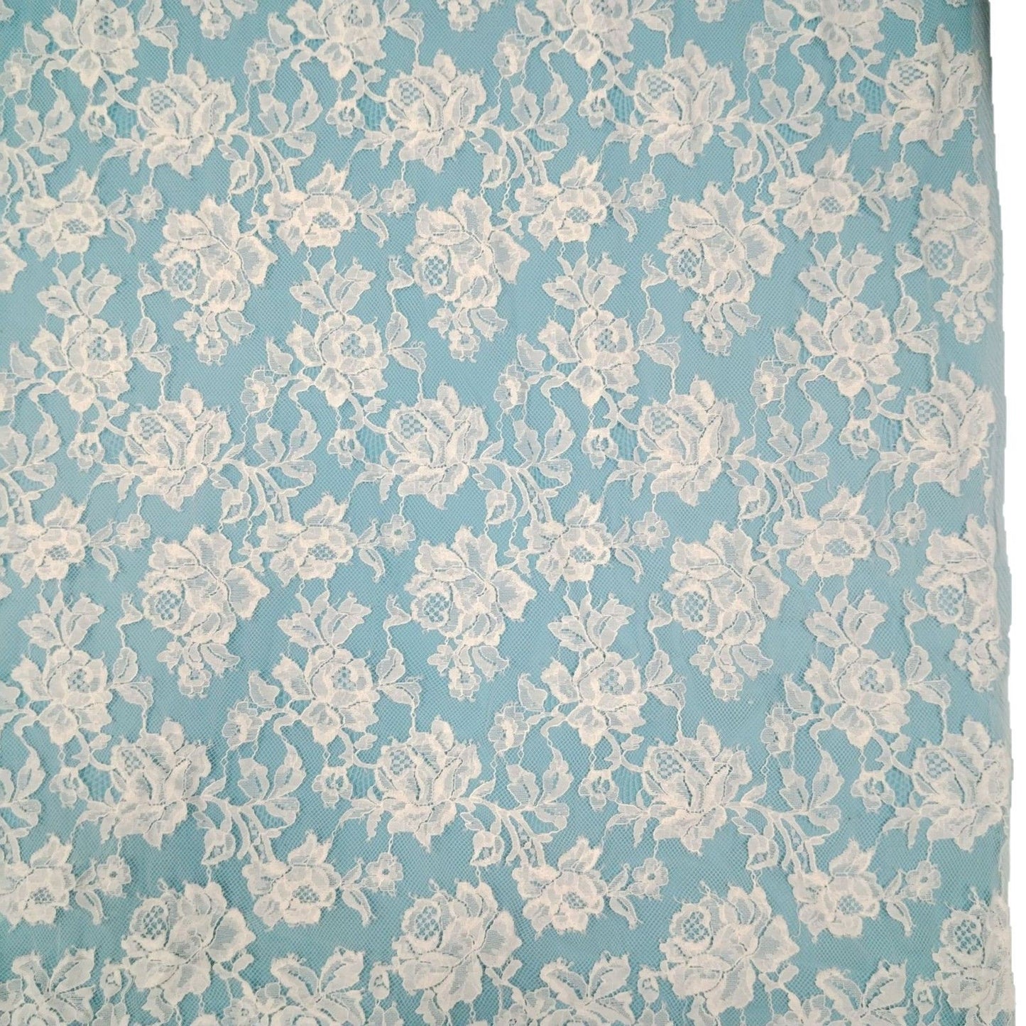 freedombeauty|Brocade Cotton Eyelash Lace Fabric Rose Pattern Full Fabric Women's Clothing Dress Accessories Wedding Dress Fabric