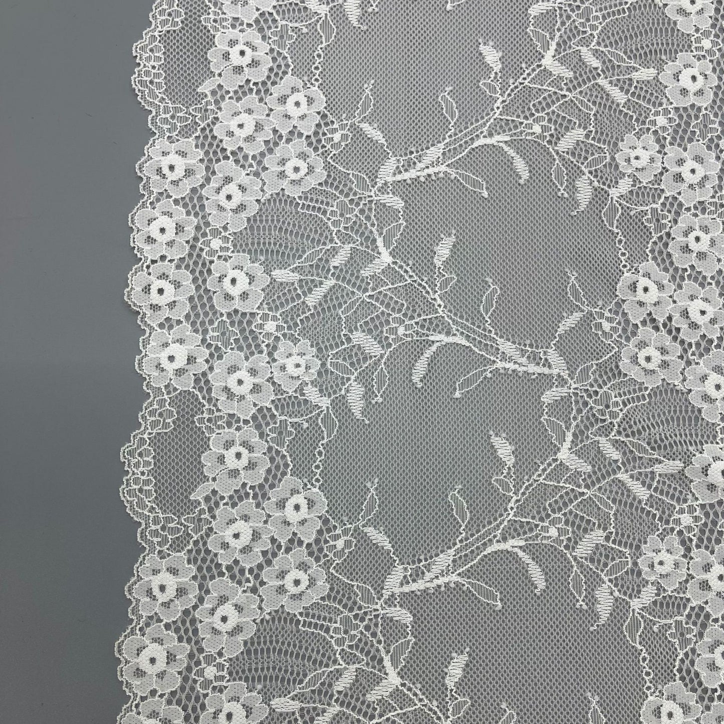 freedombeauty|23CM Lace Trim DIY Handmade Lingerie Wide Lace Trim Accessories Wavy Hem Wedding Dress Decoration