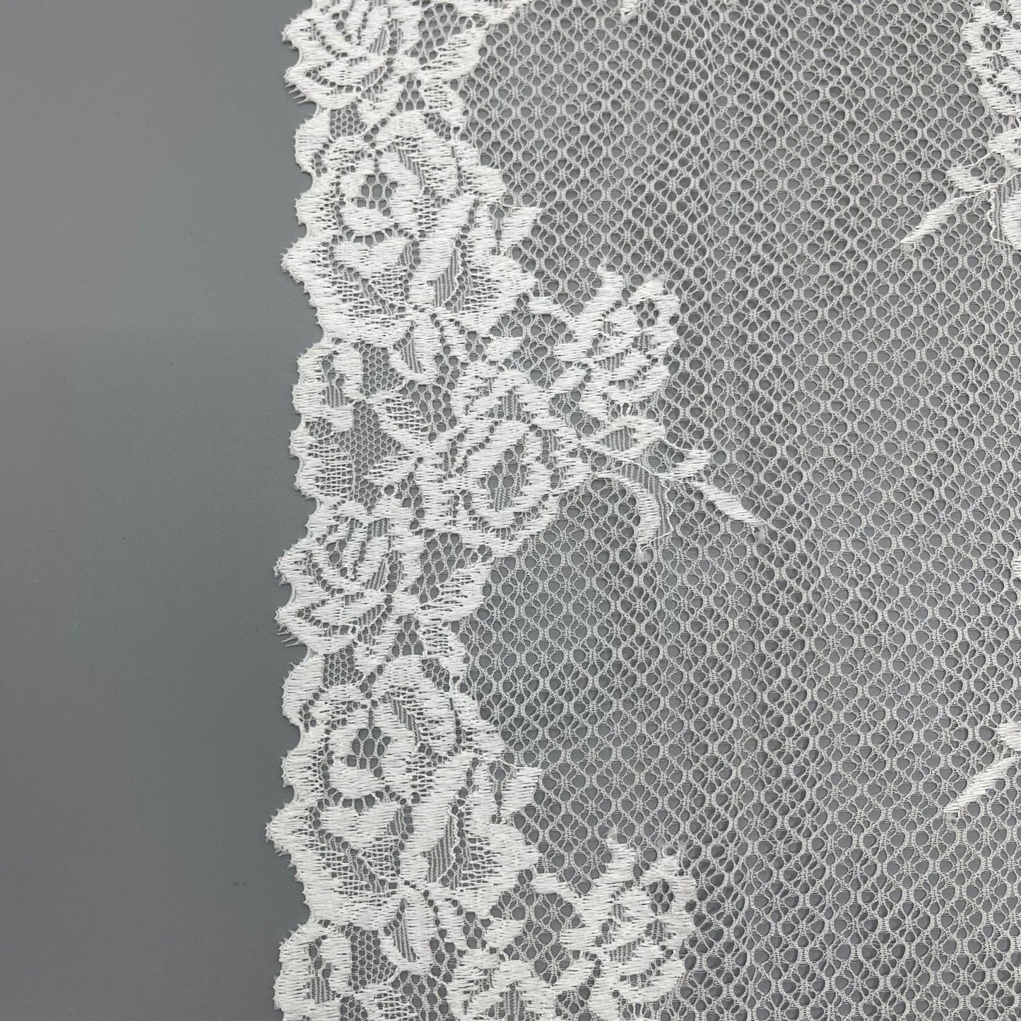 freedombeauty|21cm Stretch High-end White Hollow Lace Nylon Lace Wedding Dress Making Accessories Lace Trim