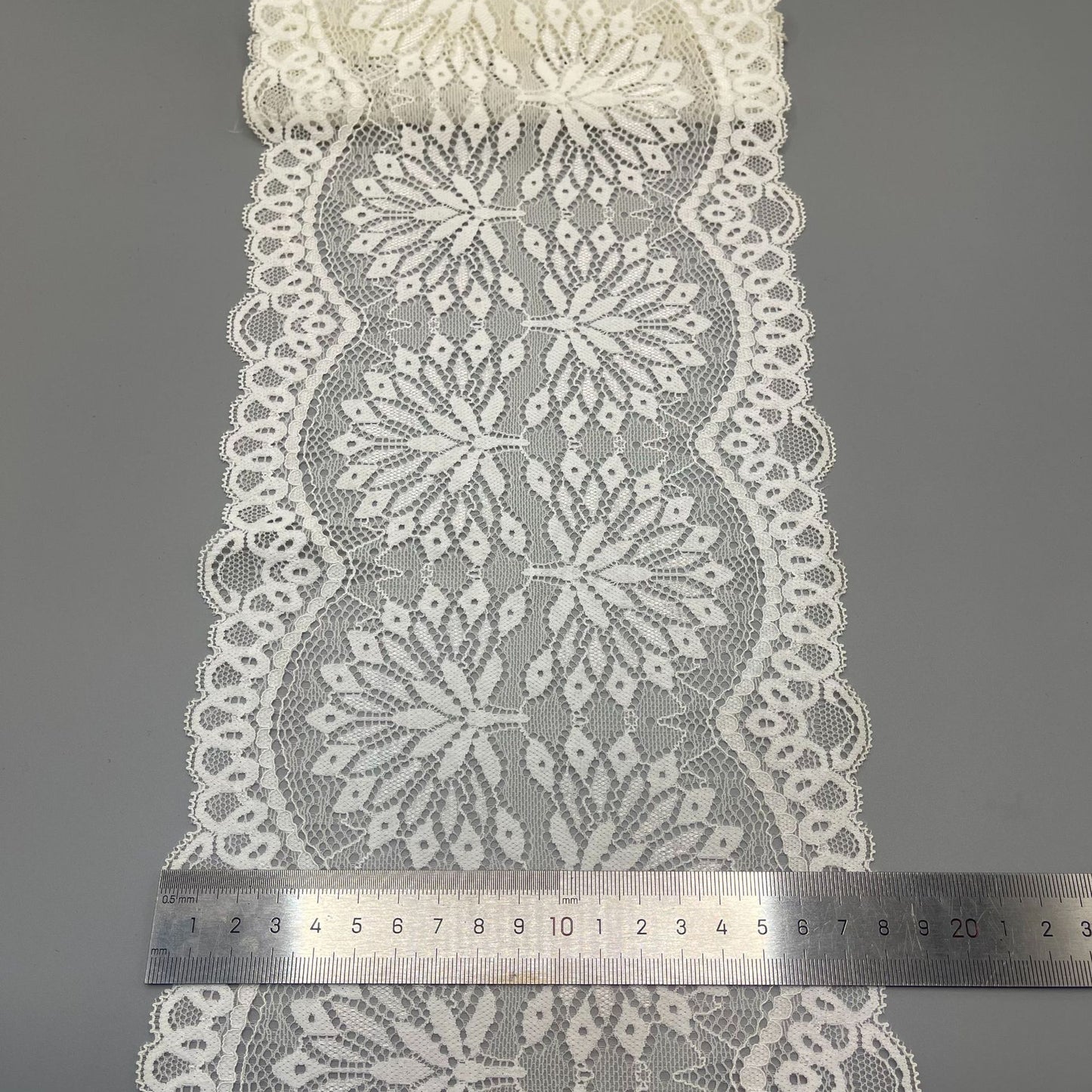 freedombeauty|18CM Elastic Hollow Lace Trim Wedding Dress Nylon Accessories Handmade Decoration