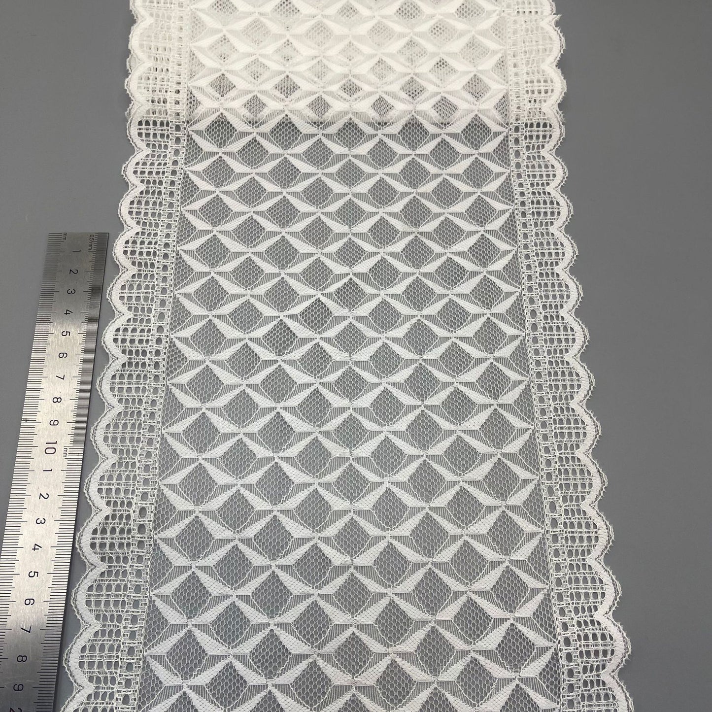 freedombeauty|21CM Wedding Dress Special Accessories White Elastic Hollow Lace Trim Nylon Handmade