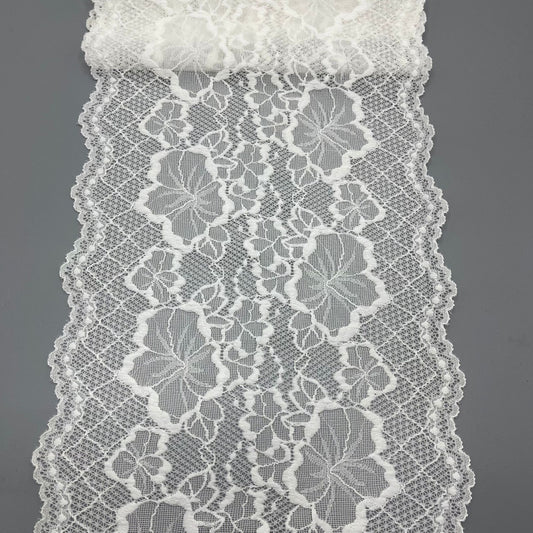 freedombeauty|21cm Wedding Dress Accessories White Hollow Lace Nylon Lace Trim Decoration Lace Accessories Edging