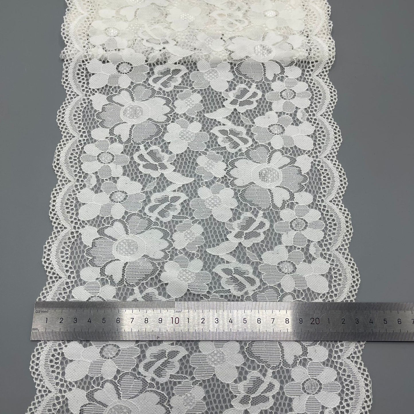 freedombeauty|23CM New Hollow Fabric Lace Non-Elastic Mesh for Lingerie Wedding Dress Accessories