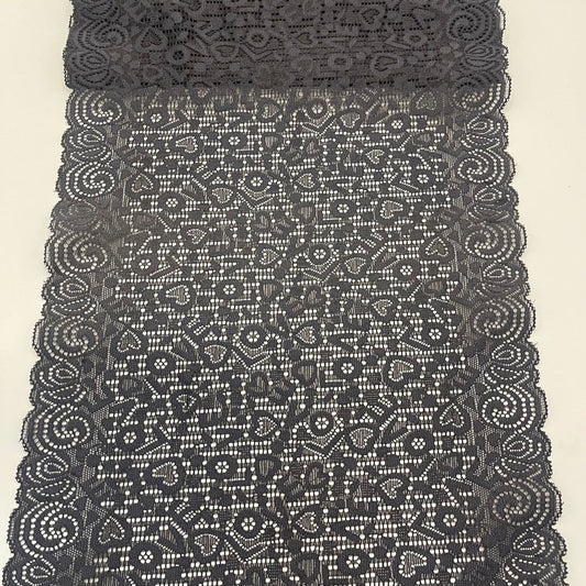 freedombeauty|23CM Exquisite White Elastic Lace Trim Nylon Wedding Dress Hollow Design Accessories DIY Wedding Dress Making